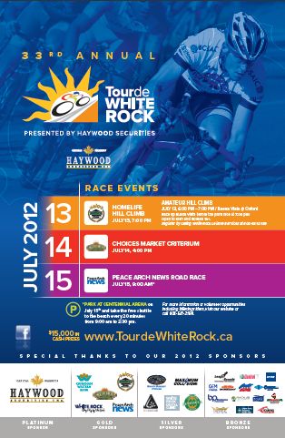 Tour de White Rock poster